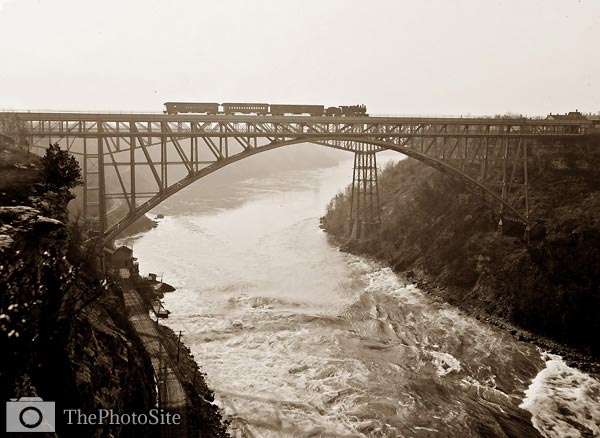 Niagara Falls NY Whirlpool Rapids Grand Trunk Railway Bridge - Click Image to Close