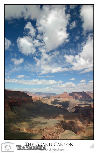 The Grand Canyon; Clouds and Shadows - Click Image to Close
