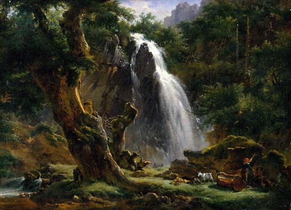 Waterfall at mont dore 1818 - Click Image to Close