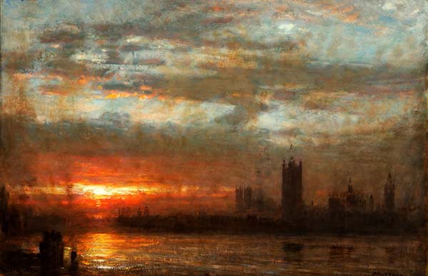 Westminster Sunset - Click Image to Close