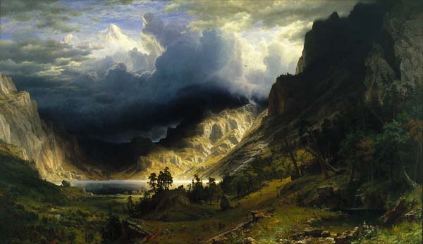 A Storm in the Rocky Mountains, Mt. Rosalie - Click Image to Close