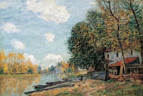 Moret The Banks of the River Loing, 1877 - Click Image to Close