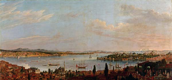 Antoine de Favray Panorama of Istanbul - Click Image to Close