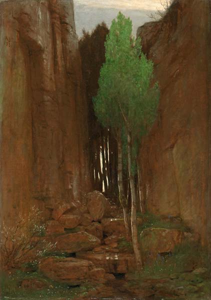 Spring in a Narrow Gorge - Click Image to Close