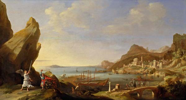 Coastal Landscape with Balaam and the Ass - Click Image to Close