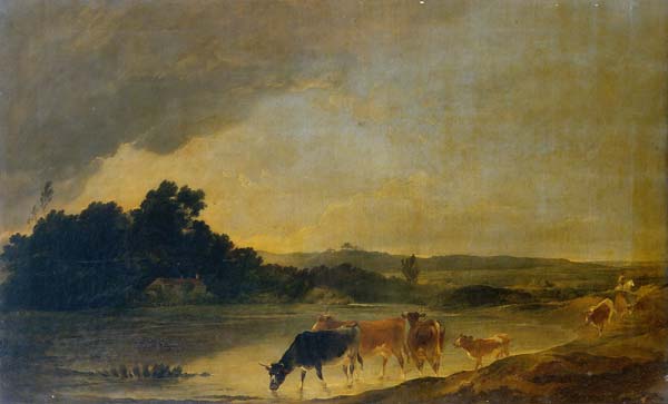 Landscape with Cattle - Click Image to Close