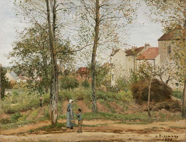 Houses at Bougival (Autumn) - Click Image to Close