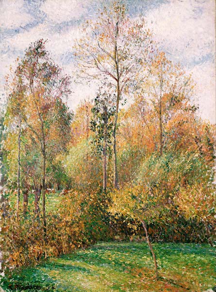 Automne, Peupliers, Eragny (Autumn, Poplars, Eragny) - Click Image to Close