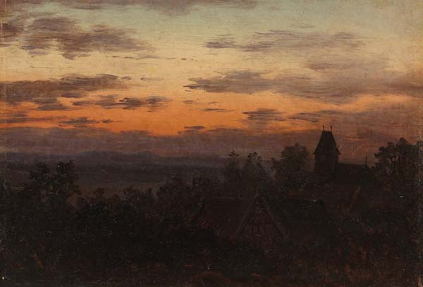 Landscape at sunset - Click Image to Close