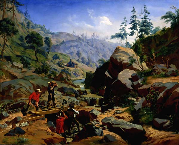 Miners in the Sierras - Click Image to Close