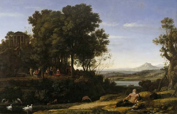 Landscape with Apollo and the Muses - Click Image to Close
