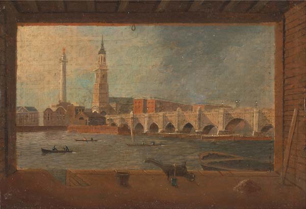 A View of London Bridge - Click Image to Close