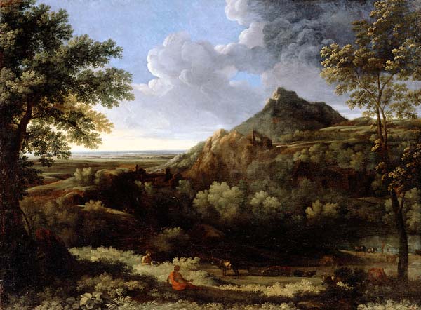 Landscape in the Roman Campagna - Click Image to Close