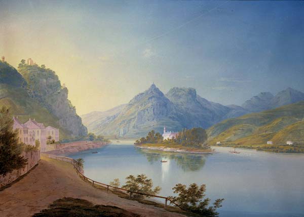 Nonnenwerth Rolandseck Siebengebirge 1840 - Click Image to Close