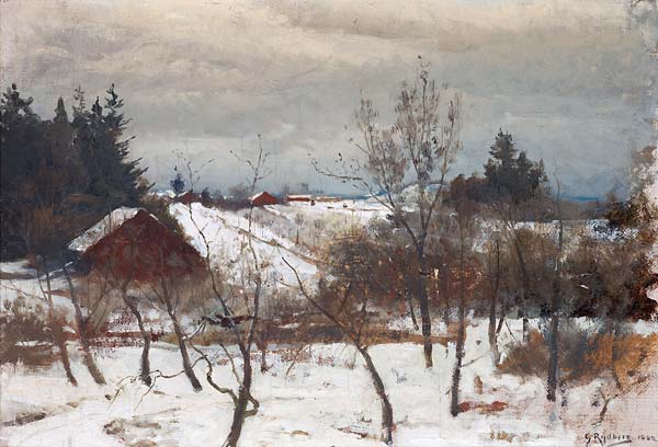 Winter landscape from Brunnby, Vastmanland, Sweden - Click Image to Close