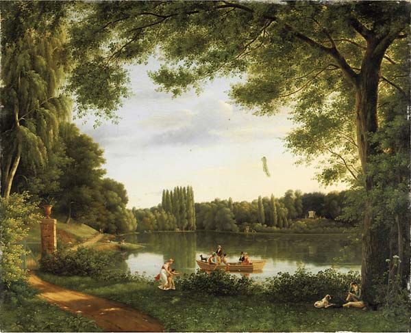 View of the lake of Ermenonville - Click Image to Close