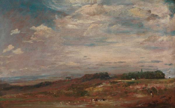 Hampstead heath with bathers - Click Image to Close