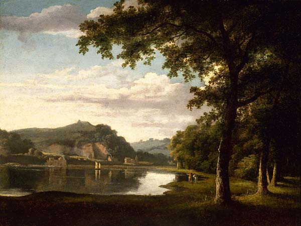 Landscape with View on the River Wye - Click Image to Close