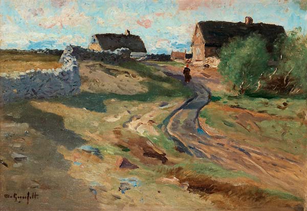 Landscape with wall - Click Image to Close