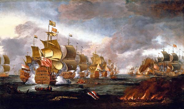 The Battle of Lowestoft, 3 June 1665 Engagement between the En - Click Image to Close