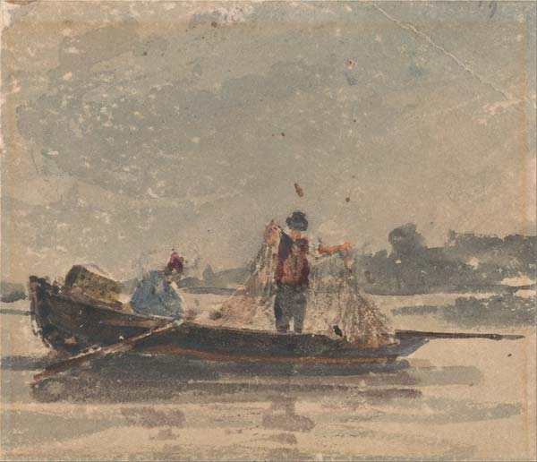 Fishermen Drawing a Net - Click Image to Close