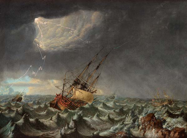 Fartyg i storm - Click Image to Close