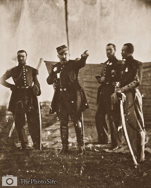 General Bosquet giving orders to his staff Crimean War - Click Image to Close