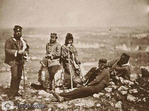 Officers of the 89th Regiment at Cathcart's Hill Crimean War - Click Image to Close