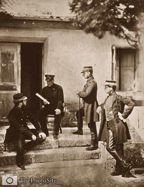 Lieutenant General Sir Harry Jones and staff Crimean War - Click Image to Close