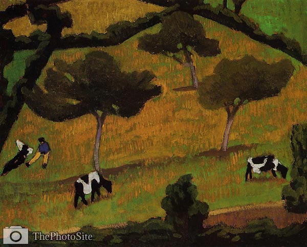 Cows in a Meadow Roger de la Fresnaye - Click Image to Close