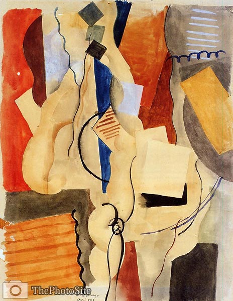 Smoking in the Shelter Roger de la Fresnaye - Click Image to Close