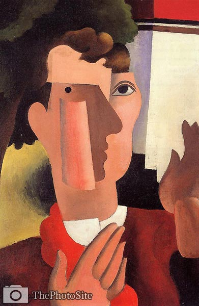 Man with a Red Kerchief Roger de la Fresnaye - Click Image to Close
