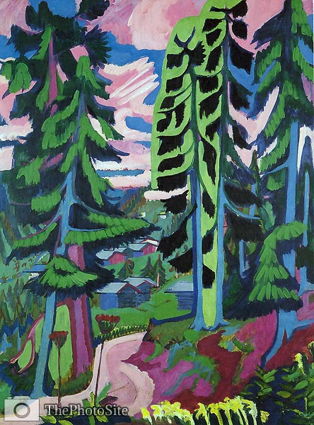 Wildboden, Mountains-forest Ernst Ludwig Kirchner - Click Image to Close