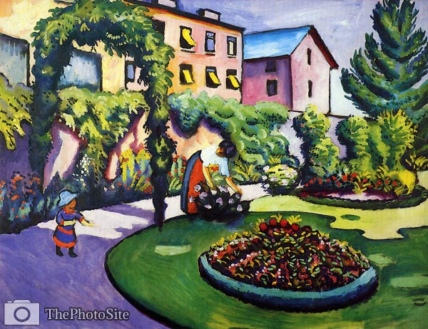 Garden image August Macke - Click Image to Close