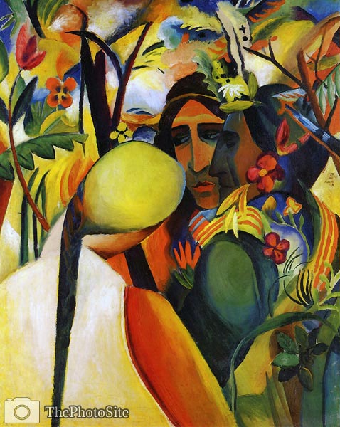 Indians August Macke - Click Image to Close