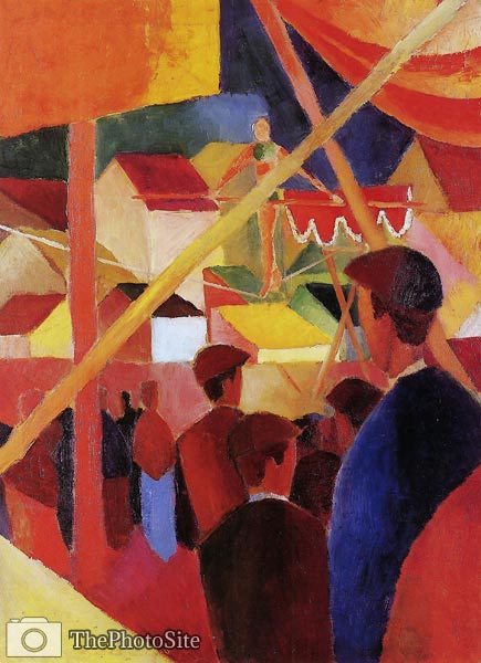 Tightrope Walker August Macke - Click Image to Close