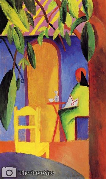 Turkish Cafe August Macke - Click Image to Close