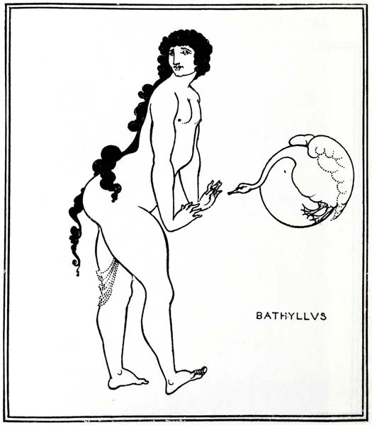 Bathyllus in the swan dance by Aubrey Beardsley - Click Image to Close