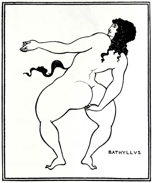 Bathyllus taking the pose, Aubrey Beardsley - Click Image to Close