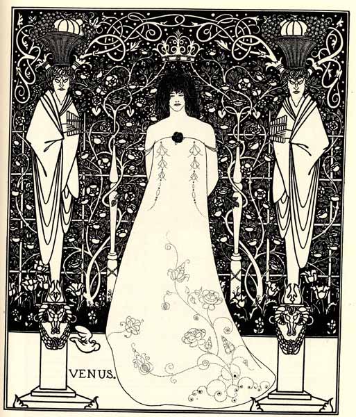 Frontispiece for venus and tannhauser by Aubrey Beardsley - Click Image to Close