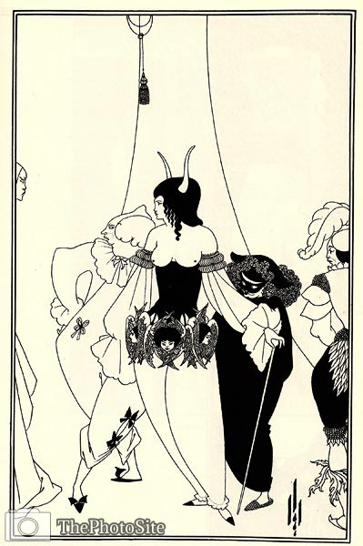 The mask of the red death by Aubrey Beardsley - Click Image to Close