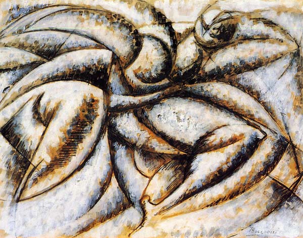 Dynamism of the human body, Umberto Boccioni - Click Image to Close