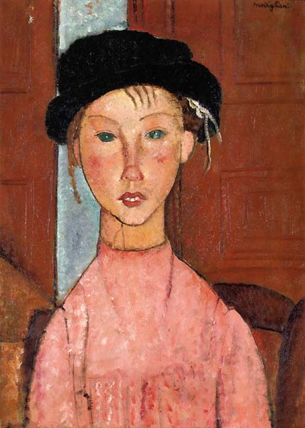 young girl in beret 1918 - Click Image to Close