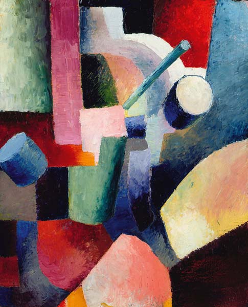 Colored Composition of Forms, 1914 - Click Image to Close