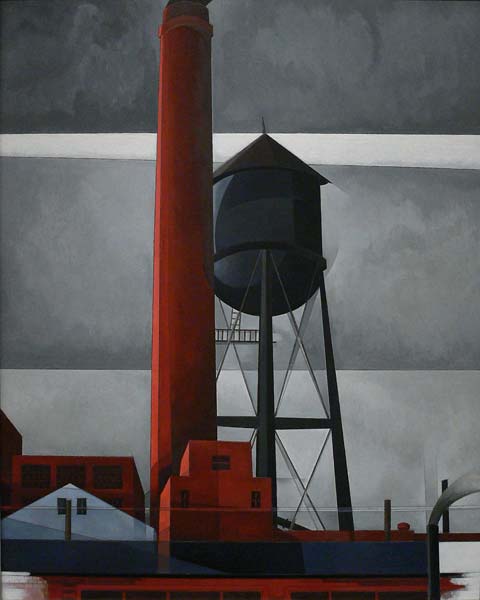 Chimney and Water Tower - Click Image to Close