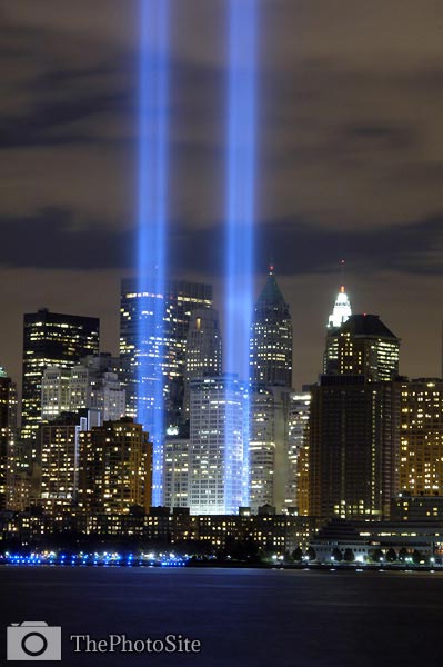World Trade Center Memorial Lights - Click Image to Close