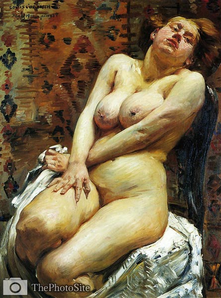 Nana, Female Nude Lovis Corinth - Click Image to Close