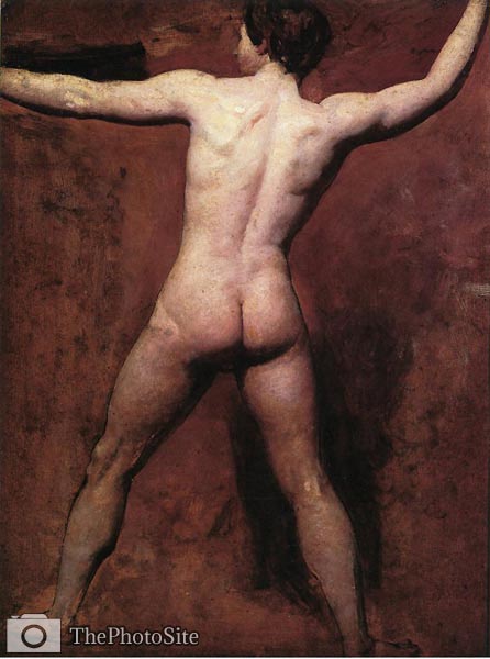 Academic Male Nude William Etty - Click Image to Close