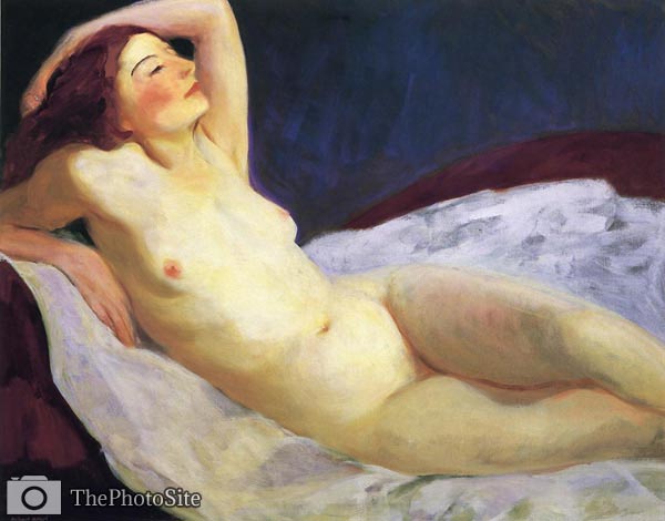 Reclining Nude (Barbara Brown Robert Henri - Click Image to Close