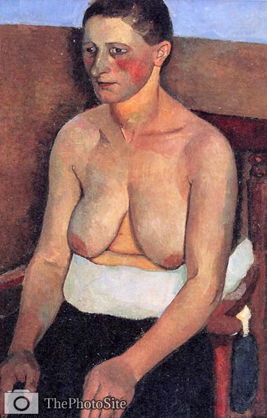 Half nude of a Peasant Paula Becker Modersohn - Click Image to Close